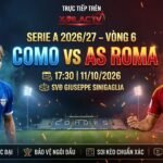 Nhận định Como vs Roma, soi kèo trận đấu lúc 17h30 ngày 11/10 tại vòng 6 Serie A 2026/27. Đón xem trực tiếp bóng đá Como vs Roma chất lượng Full HD, bình luận tiếng Việt tại Xoilac TV.