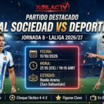 Nhận định soi kèo Real Sociedad vs Deportivo vòng 8 La Liga 2026/27 chi tiết tại Xoilac TV